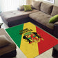 Republique du Congo Area Rug Coat Of Arms African Pattern - African Pride