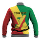Personalized Republique du Congo Baseball Jacket Coat Of Arms African Pattern - African Pride