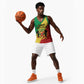 Personalized Republique du Congo Basketball Jersey Coat Of Arms African Pattern - African Pride