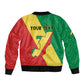 Personalized Republique du Congo Bomber Jacket Coat Of Arms African Pattern - African Pride