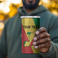 Personalized Republique du Congo 4 in 1 Can Cooler Tumbler Coat Of Arms African Pattern - African Pride