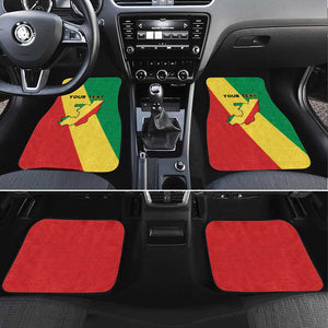 Republique du Congo Car Mats Coat Of Arms African Pattern - African Pride