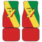 Republique du Congo Car Mats Coat Of Arms African Pattern - African Pride