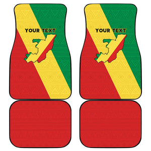 Republique du Congo Car Mats Coat Of Arms African Pattern - African Pride