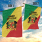 Republique du Congo Garden Flag Coat Of Arms African Pattern - African Pride