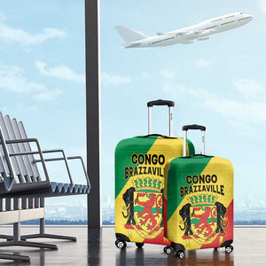 Republique du Congo Luggage Cover Coat Of Arms African Pattern - African Pride