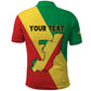 Personalized Republique du Congo Polo Shirt Coat Of Arms African Pattern - African Pride