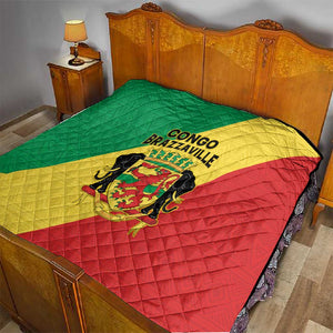 Republique du Congo Quilt Coat Of Arms African Pattern - African Pride