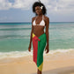 Republique du Congo Sarong Coat Of Arms African Pattern - African Pride