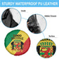 Republique du Congo Spare Tire Cover Coat Of Arms African Pattern - African Pride