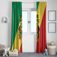 Republique du Congo Window Curtain Coat Of Arms African Pattern - African Pride