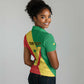 Personalized Republique du Congo Women Polo Shirt Coat Of Arms African Pattern - African Pride