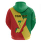 Personalized Republique du Congo Zip Hoodie Coat Of Arms African Pattern - African Pride