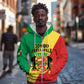 Personalized Republique du Congo Zip Hoodie Coat Of Arms African Pattern - African Pride
