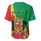 Personalized Congo-Brazzaville National Day Baseball Jersey Coat Of Arms With Map - African Pride