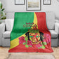 Personalized Congo-Brazzaville National Day Blanket Coat Of Arms With Map - African Pride