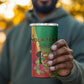 Personalized Congo-Brazzaville National Day 4 in 1 Can Cooler Tumbler Coat Of Arms With Map - African Pride
