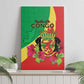 Personalized Congo-Brazzaville National Day Canvas Wall Art Coat Of Arms With Map - African Pride