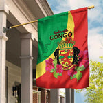 Personalized Congo-Brazzaville National Day Garden Flag Coat Of Arms With Map - African Pride