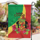 Personalized Congo-Brazzaville National Day Garden Flag Coat Of Arms With Map - African Pride
