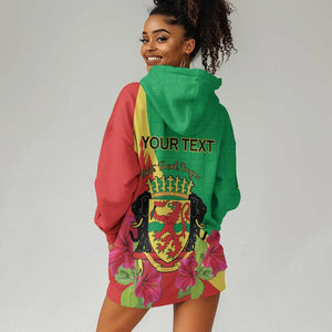 Personalized Congo-Brazzaville National Day Hoodie Dress Coat Of Arms With Map - African Pride