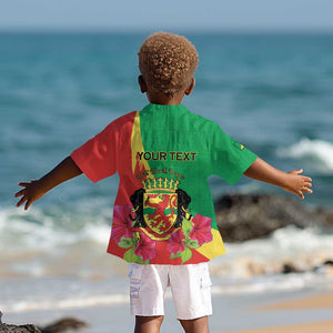 Personalized Congo-Brazzaville National Day Kid Hawaiian Shirt Coat Of Arms With Map - African Pride