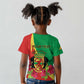 Personalized Congo-Brazzaville National Day Kid T shirt Coat Of Arms With Map - African Pride