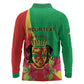 Personalized Congo-Brazzaville National Day Long Sleeve Polo Shirt Coat Of Arms With Map - African Pride