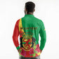 Personalized Congo-Brazzaville National Day Long Sleeve Polo Shirt Coat Of Arms With Map - African Pride
