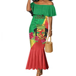 Personalized Congo-Brazzaville National Day Mermaid Dress Coat Of Arms With Map - African Pride