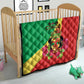 Personalized Congo-Brazzaville National Day Quilt Coat Of Arms With Map - African Pride