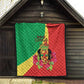 Personalized Congo-Brazzaville National Day Quilt Coat Of Arms With Map - African Pride