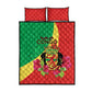 Personalized Congo-Brazzaville National Day Quilt Bed Set Coat Of Arms With Map - African Pride
