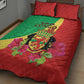 Personalized Congo-Brazzaville National Day Quilt Bed Set Coat Of Arms With Map - African Pride