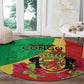 Personalized Congo-Brazzaville National Day Round Carpet Coat Of Arms With Map - African Pride