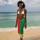 Personalized Congo-Brazzaville National Day Sarong Coat Of Arms With Map - African Pride