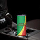 Personalized Congo-Brazzaville National Day Skinny Tumbler Coat Of Arms With Map - African Pride