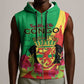 Personalized Congo-Brazzaville National Day Sleeveless Zip Hoodie Coat Of Arms With Map - African Pride