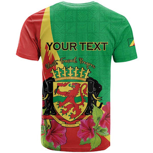 Personalized Congo-Brazzaville National Day T shirt Coat Of Arms With Map - African Pride