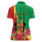 Personalized Congo-Brazzaville National Day Women Polo Shirt Coat Of Arms With Map - African Pride