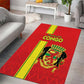 Republique du Congo Football Area Rug Go Ba Diabulu ya Mbwaki Red Color - African Pride