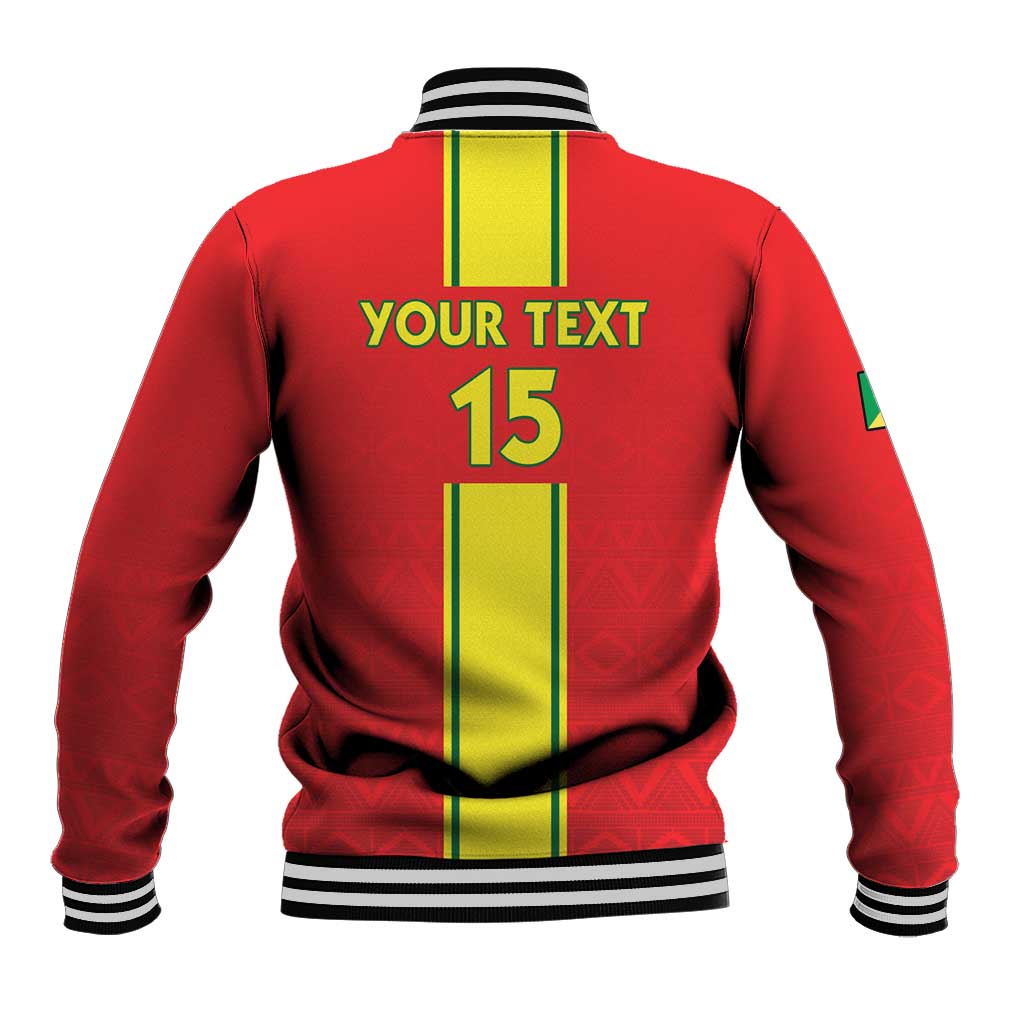 Custom Republique du Congo Football Baseball Jacket Go Ba Diabulu ya Mbwaki Red Color - African Pride