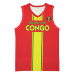 Custom Republique du Congo Football Basketball Jersey Go Ba Diabulu ya Mbwaki Red Color - African Pride