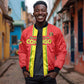 Custom Republique du Congo Football Bomber Jacket Go Ba Diabulu ya Mbwaki Red Color - African Pride