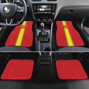 Republique du Congo Football Car Mats Go Ba Diabulu ya Mbwaki Red Color - African Pride