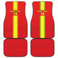 Republique du Congo Football Car Mats Go Ba Diabulu ya Mbwaki Red Color - African Pride