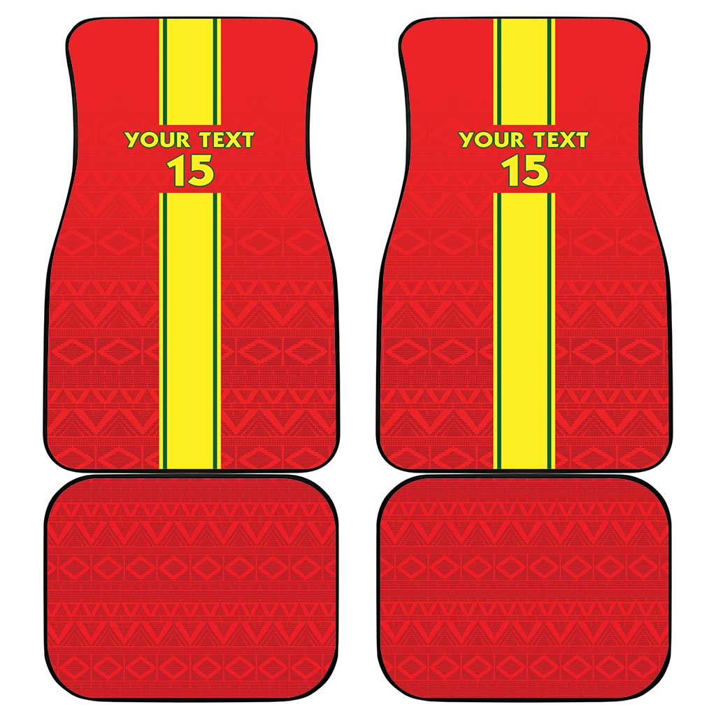 Republique du Congo Football Car Mats Go Ba Diabulu ya Mbwaki Red Color - African Pride