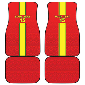 Republique du Congo Football Car Mats Go Ba Diabulu ya Mbwaki Red Color - African Pride