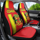 Republique du Congo Football Car Seat Cover Go Ba Diabulu ya Mbwaki Red Color - African Pride