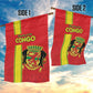 Republique du Congo Football Garden Flag Go Ba Diabulu ya Mbwaki Red Color - African Pride